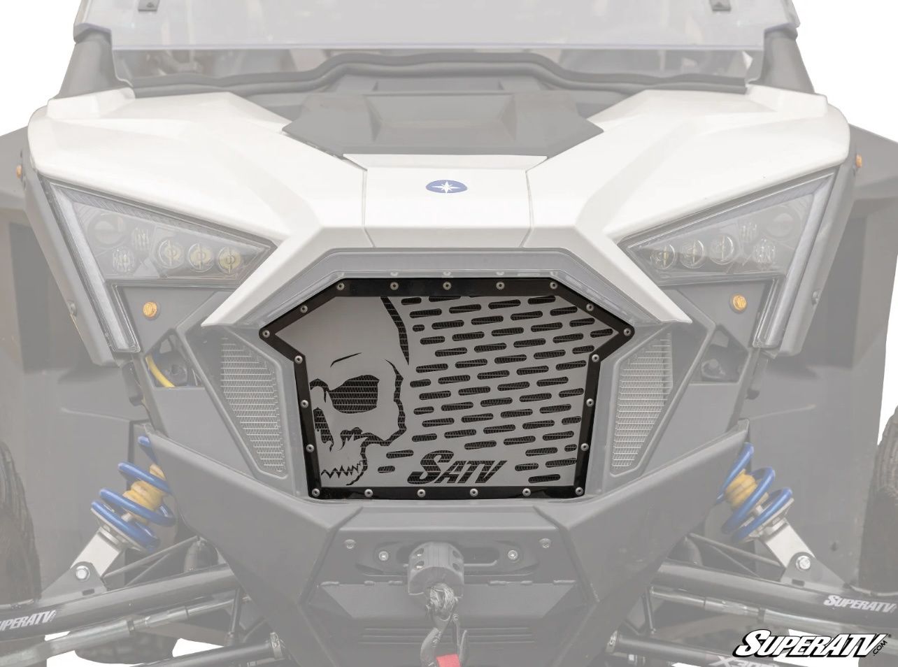 Polaris RZR Turbo R Skull Style Grille Insert