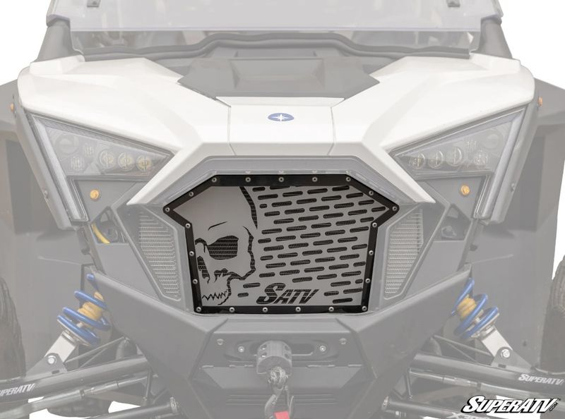 Polaris RZR Turbo R Skull Style Grille Insert