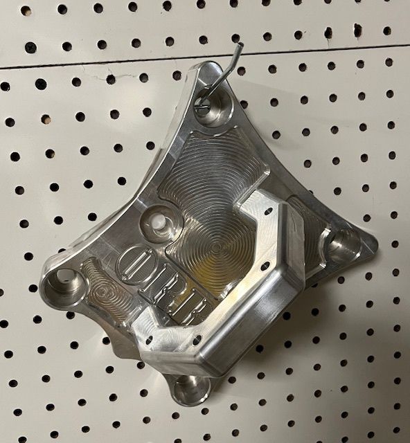 ORB Billet Radius Plate/Pull Plate with D Ring - Can Am X3 - Raw