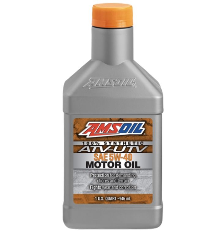 AMSOIL 5W-40 100% Synthetic ATV/UTV Motor Oil (Quart Bottle)