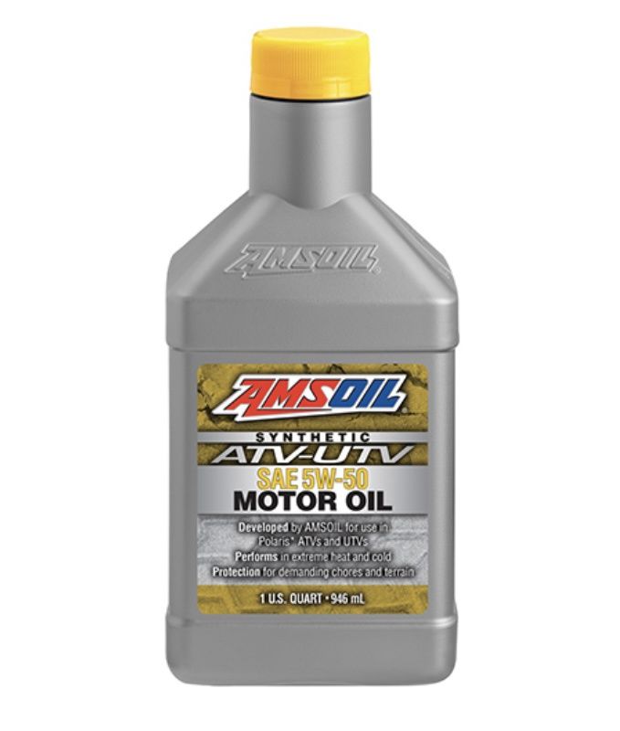 AMSOIL 5W-50 100% Synthetic ATV/UTV Motor Oil (Quart Bottle)