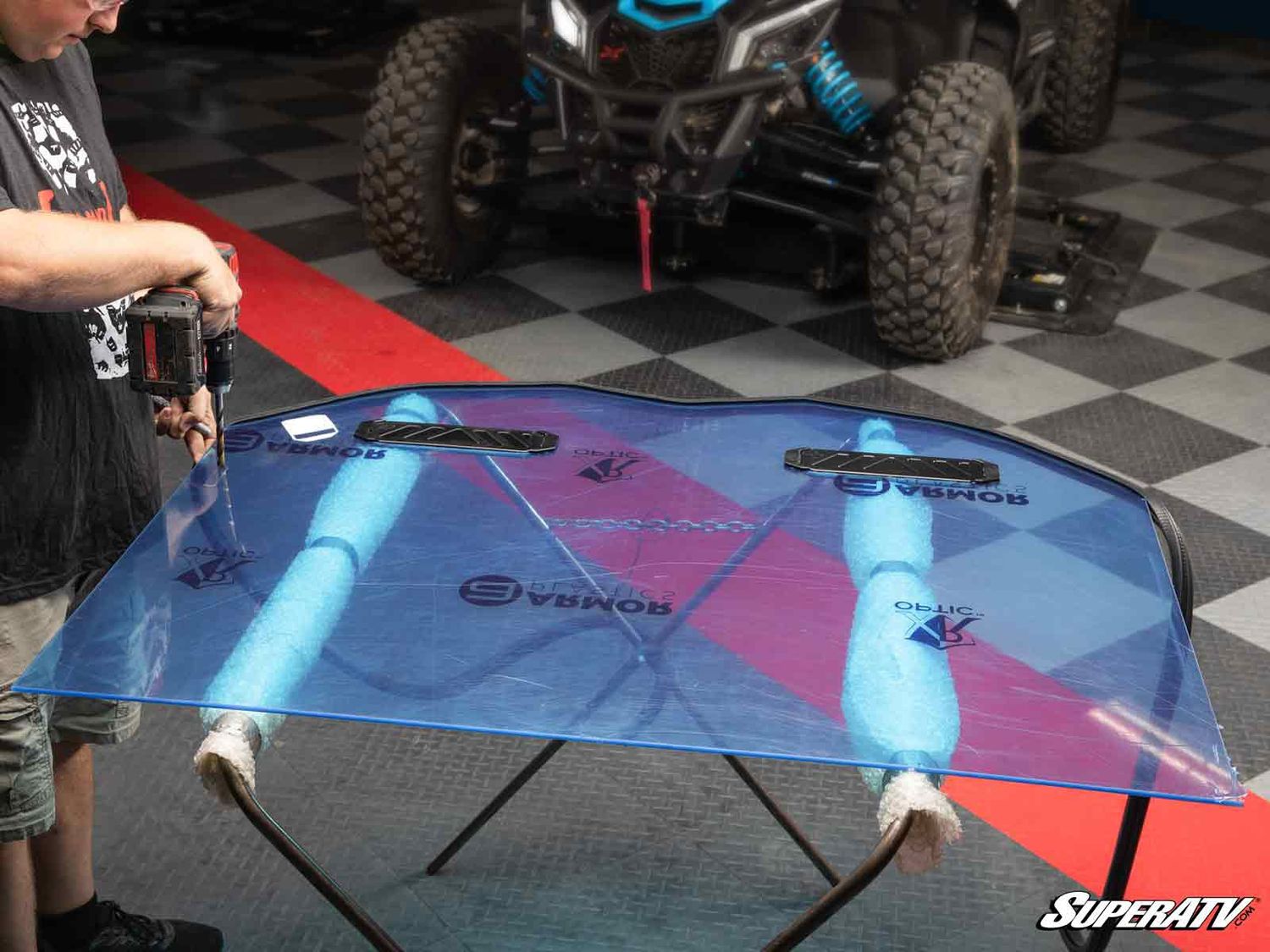 Polaris RZR XP Turbo S Custom Cage Windshield Kit)