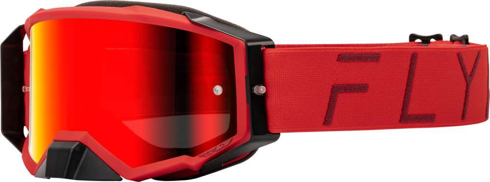 Fly Racing Zone Pro Goggle - Red with Red Mirror / Smoke Lense