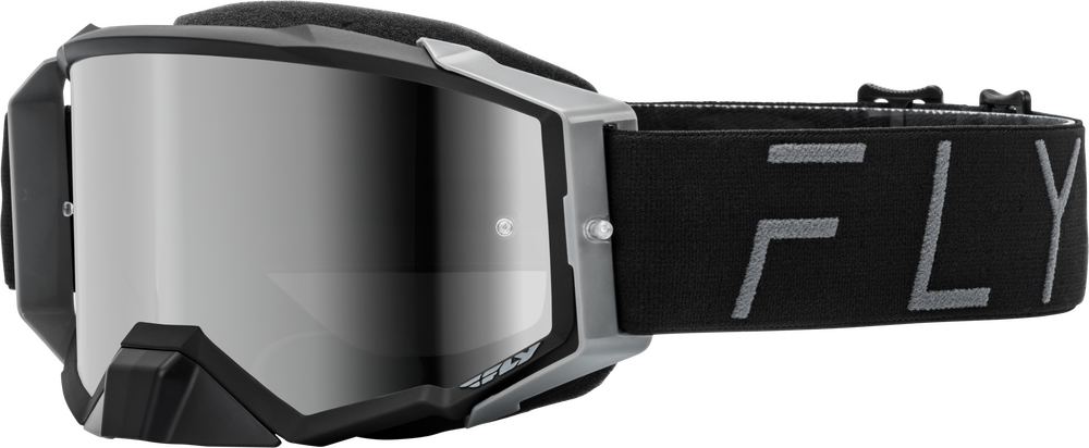 Fly Racing Zone Pro Goggle - Black/Grey with Black Mirror / Smoke Lense