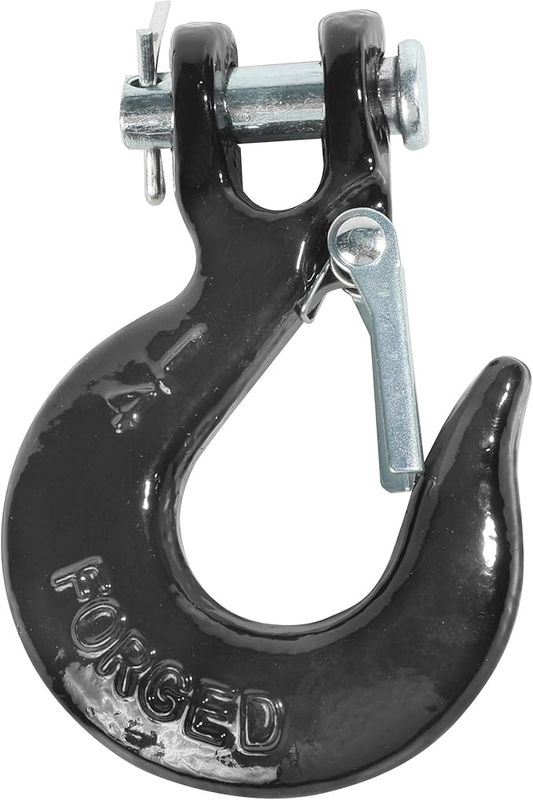 Winch Hook - 1.4" Clevis Slip Hook with Safety Latch
