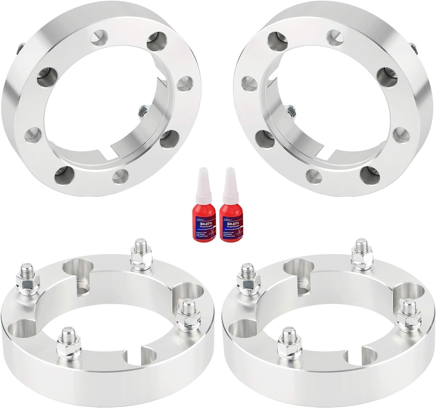 4x156 ATV Wheel Spacers - 1.5'' with M12x1.5 Studs &amp; 131mm Center Bore