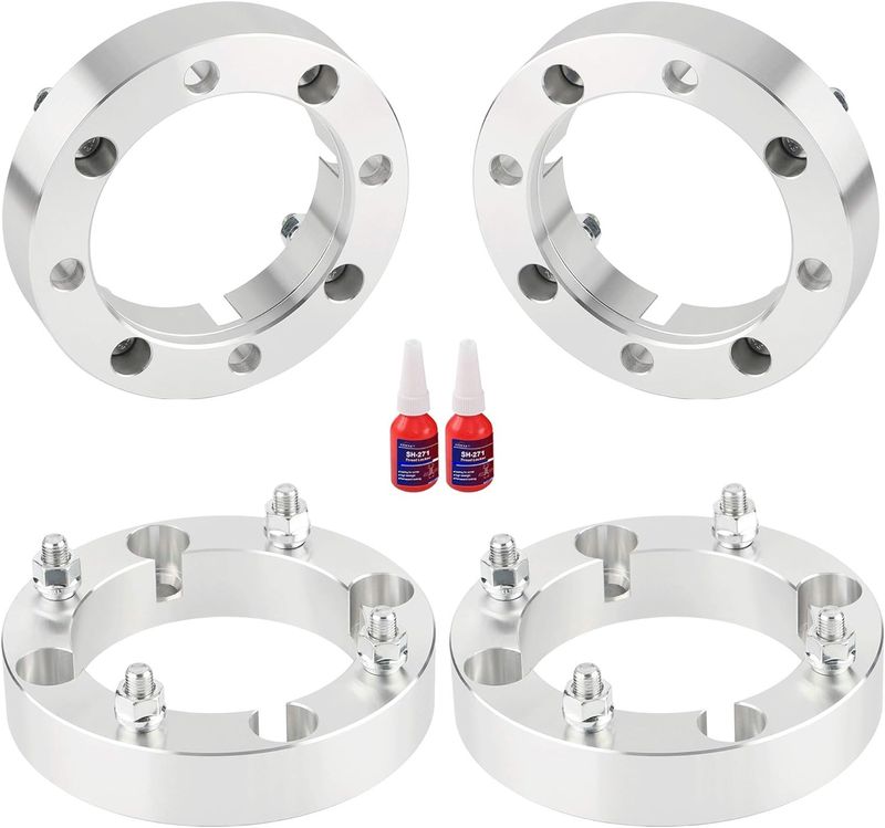 4x156 ATV Wheel Spacers - 1.5'' with M12x1.5 Studs &amp; 131mm Center Bore