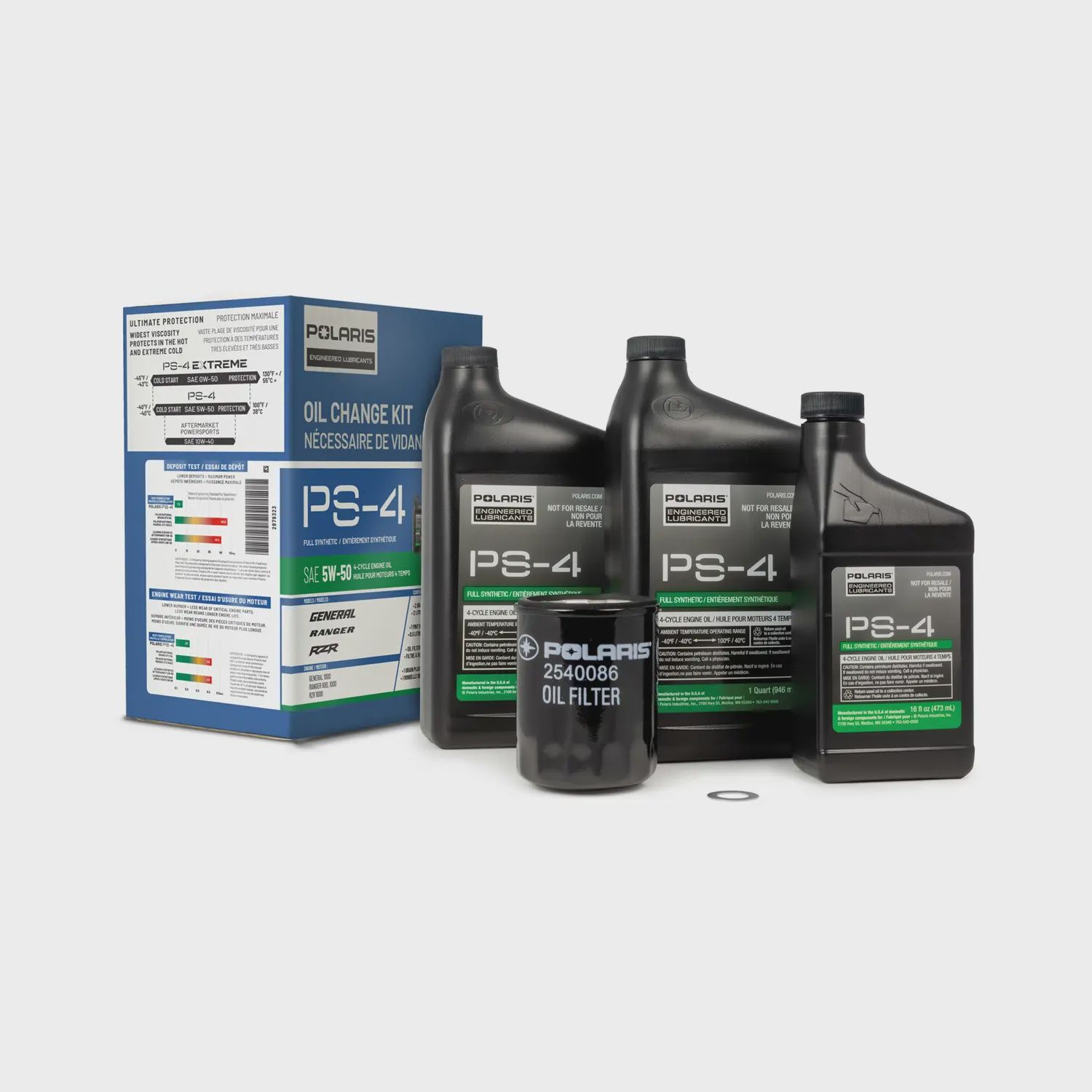 Polaris Full Synthetic Oil Change Kit (OEM 2879323)