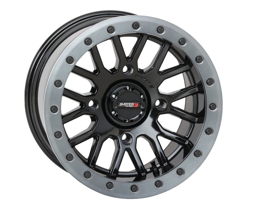 System 3 SB9 Wheel 15x9 5+4 (+10mm) 4/156 Gloss Black