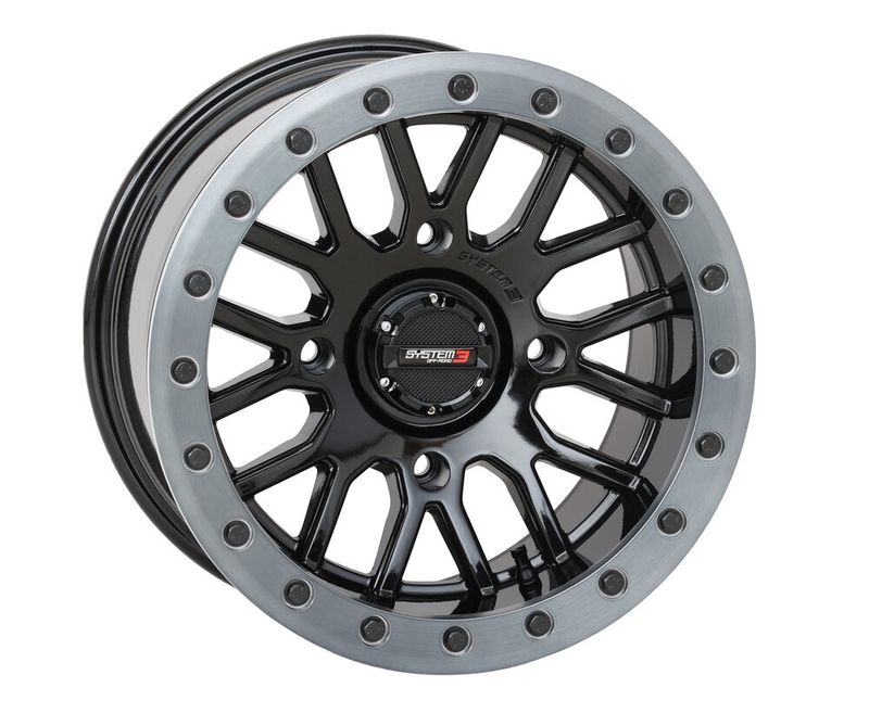 System 3 SB9 Wheel 15x9 5+4 (+10mm) 4/156 Gloss Black