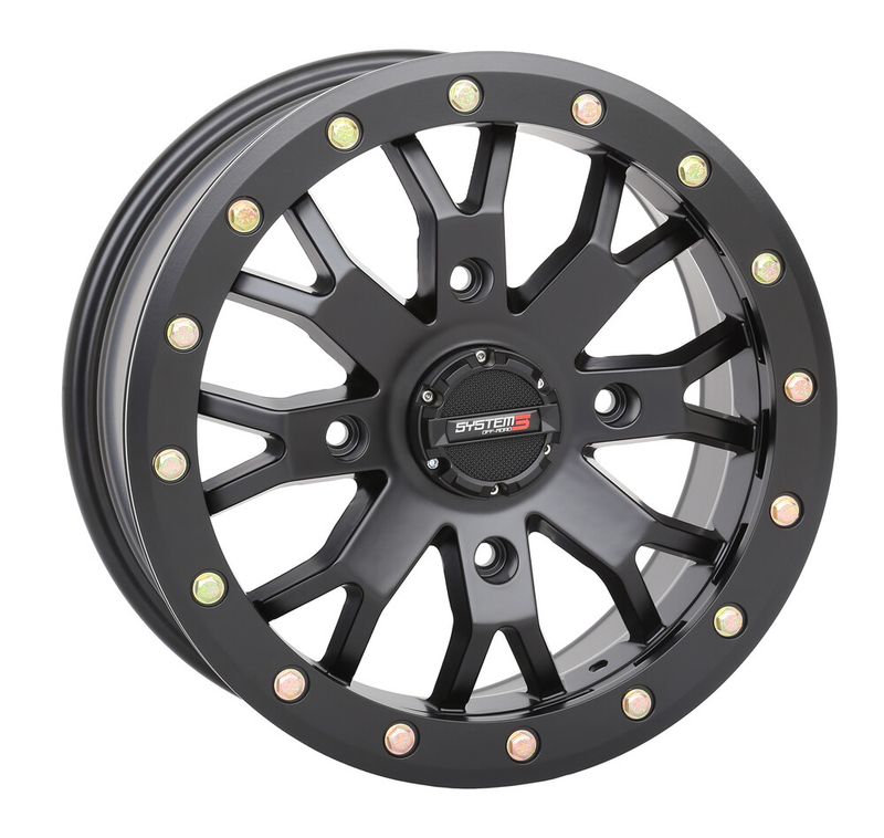 SYSTEM  3 SB4 WHEEL 15X10 4/156 MATTE BLACK