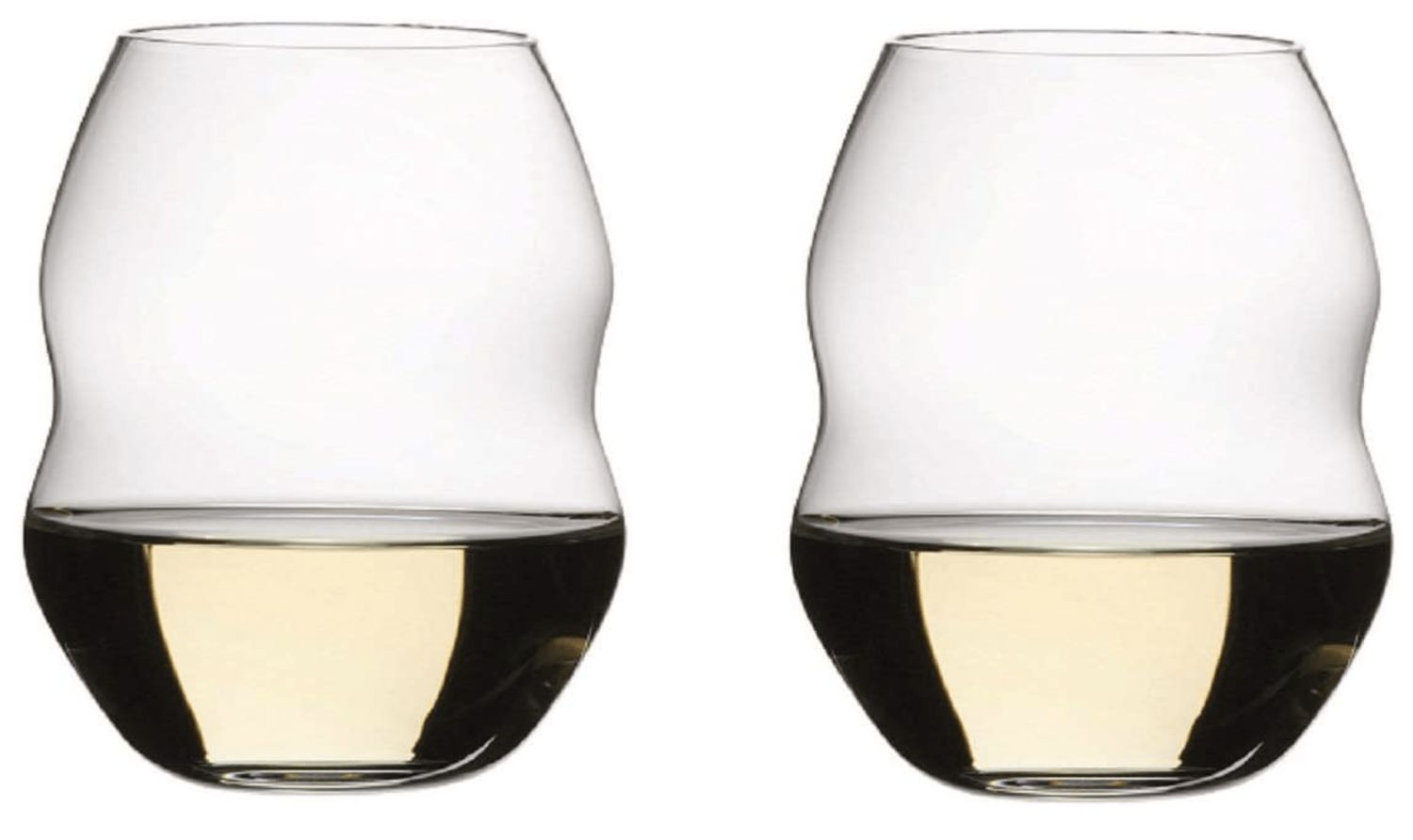 Swirl White Wine crystal glasses, set of 2