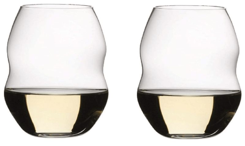 Swirl White Wine crystal glasses, set of 2