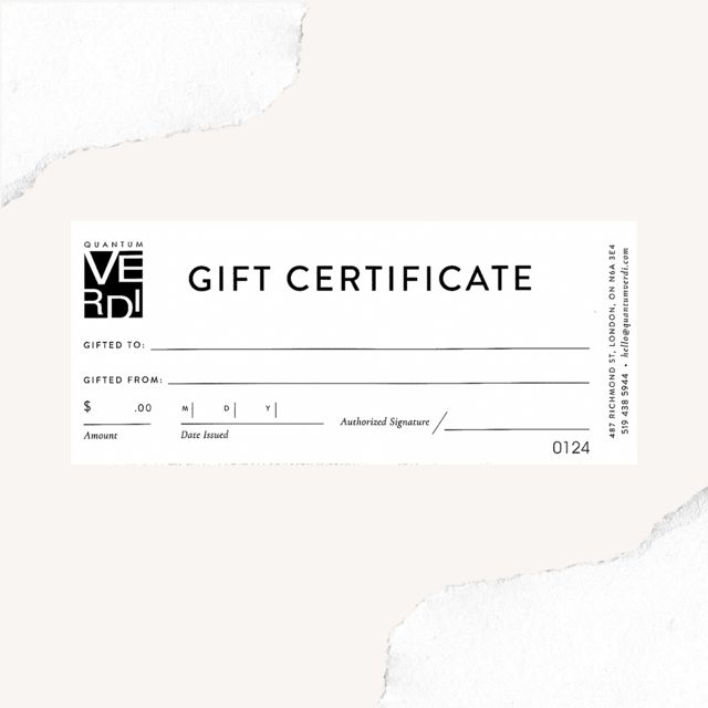 gift certificate