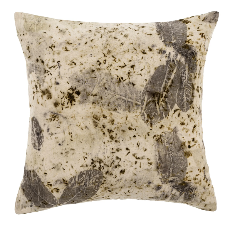Eco Print pillow, large