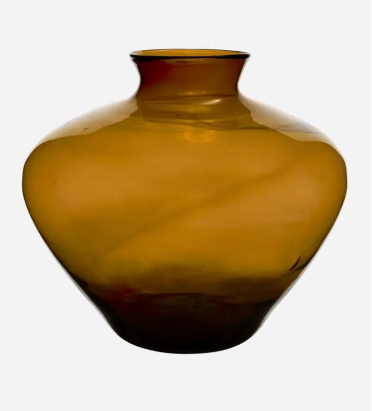 Ambra brown vase, large