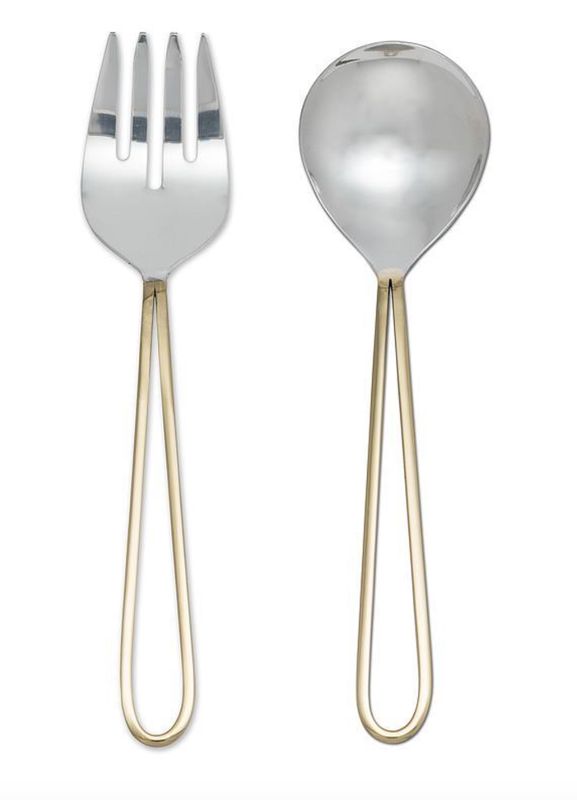Loop, salad server set