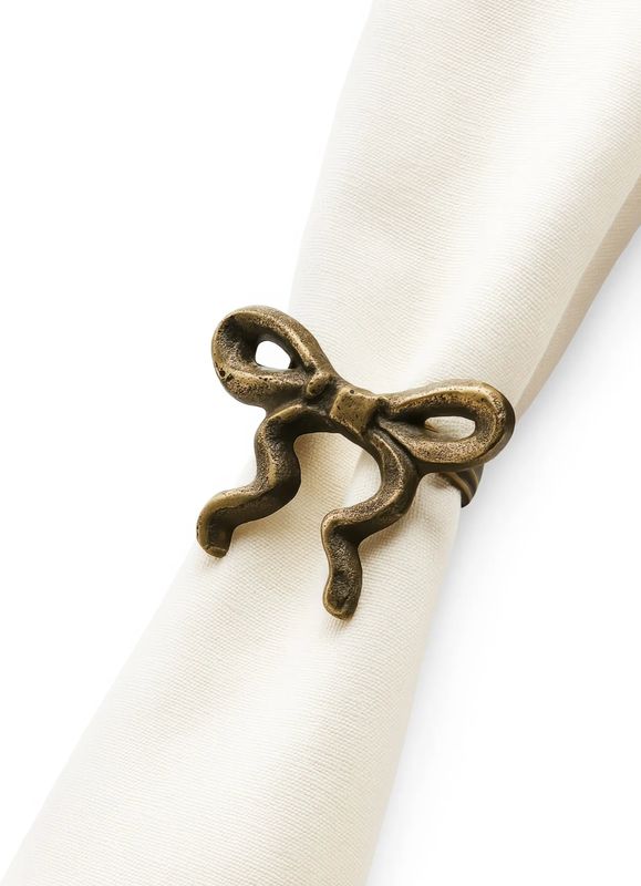 Bow napkin rings, set of 4