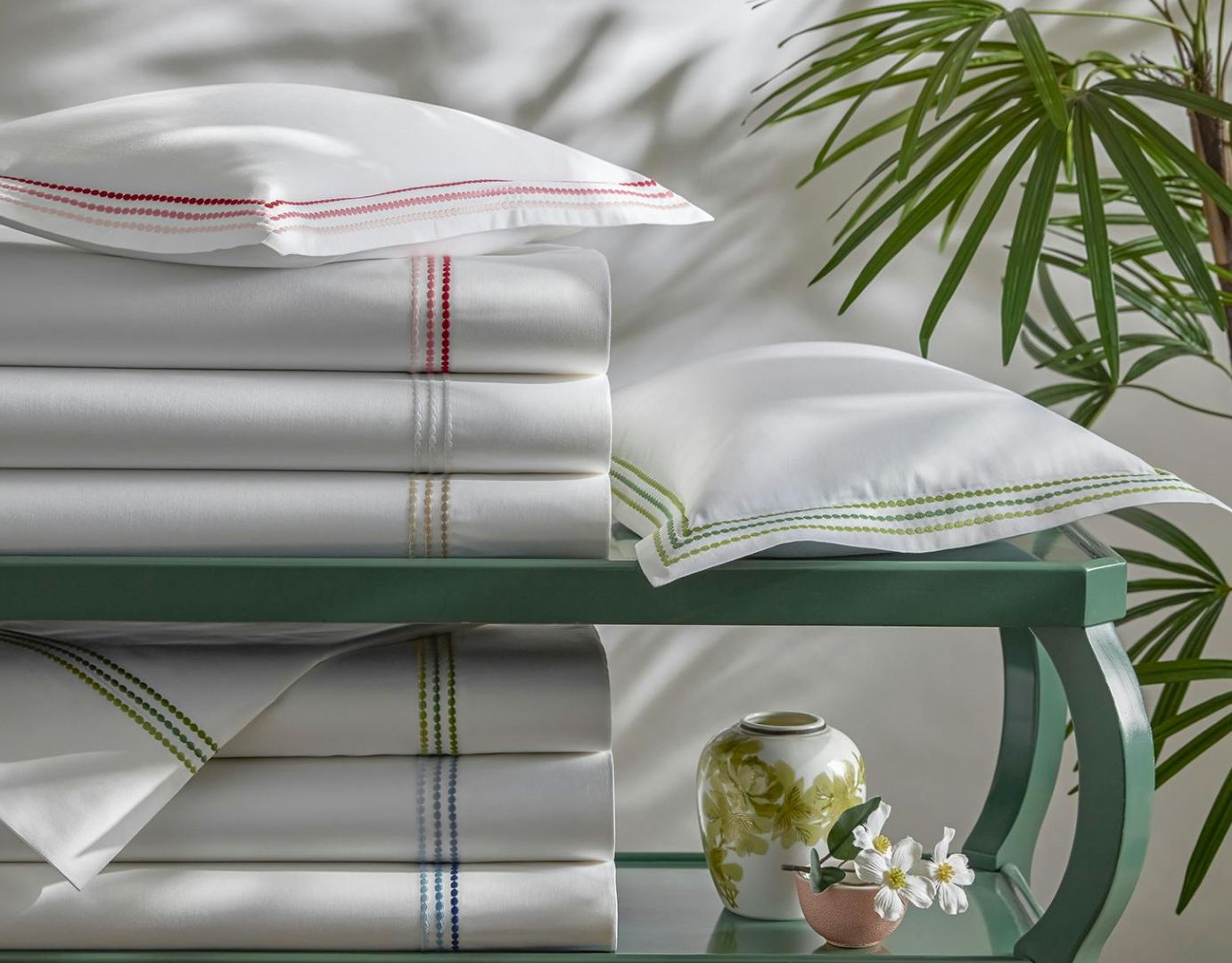 Matouk, Amara Triple Pearl flat sheet -  King