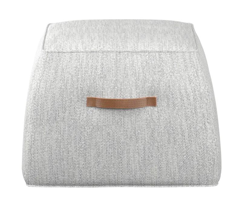 Aspen Ottoman- colour: Merino Cotton