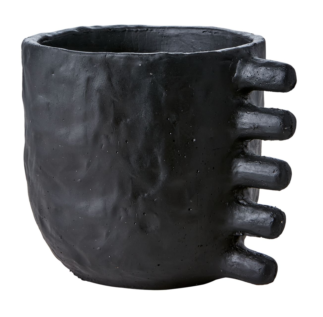 Camille pot black, large