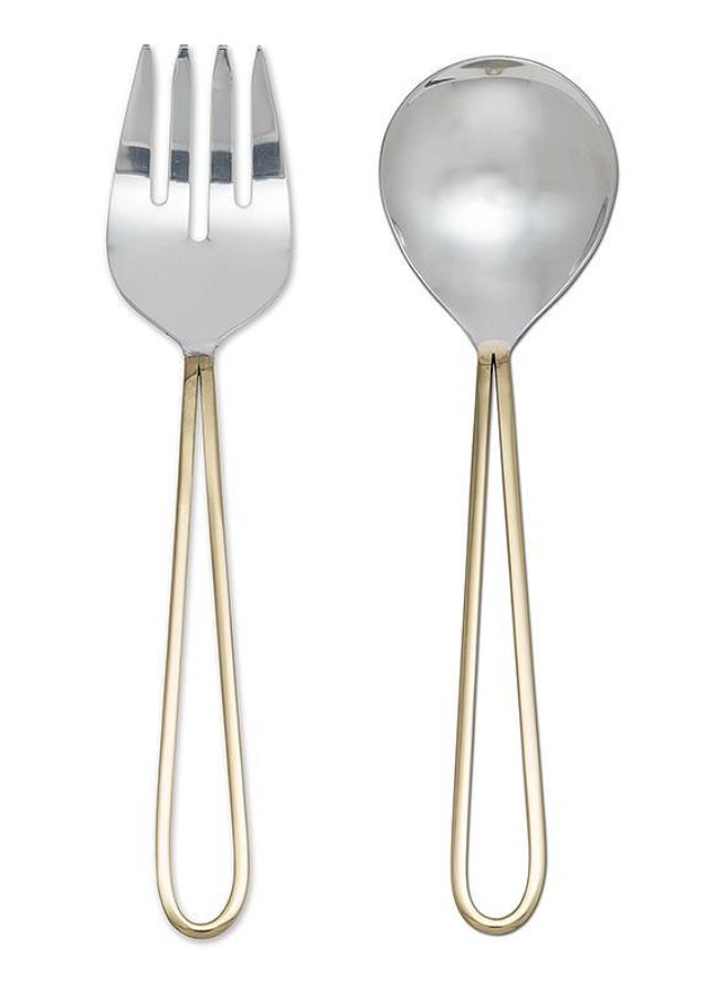 Loop, salad server set