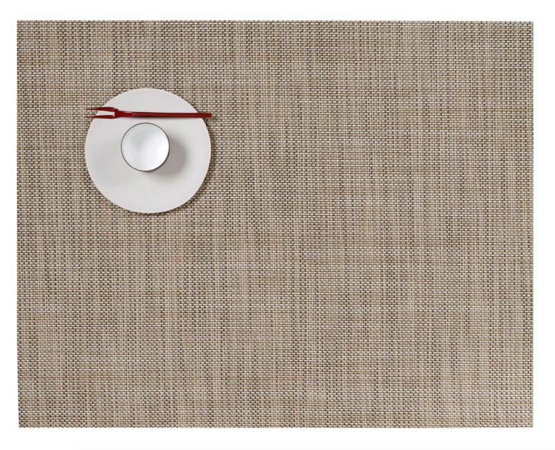 Chilewich mini basketweave placemat, col. linen