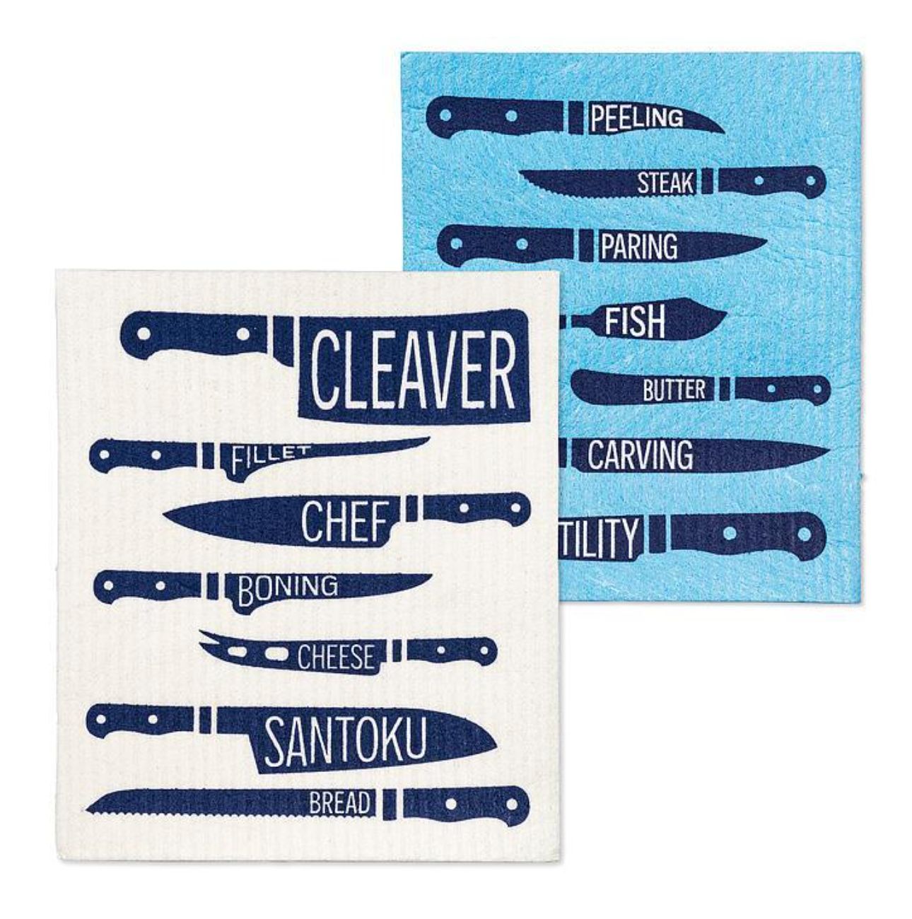 Knives dish cloths, set of 2