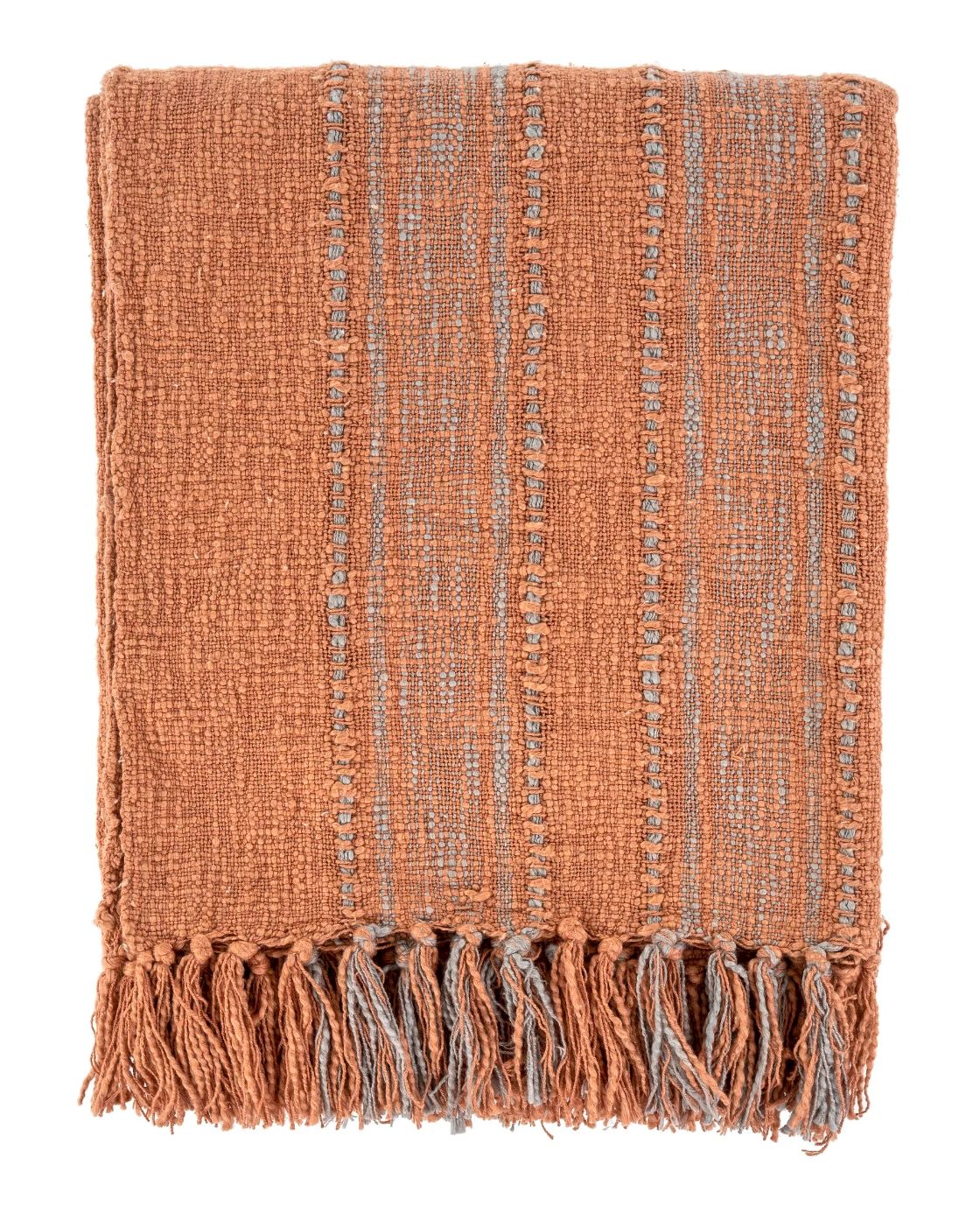 Piper cotton throw blanket- Terracotta