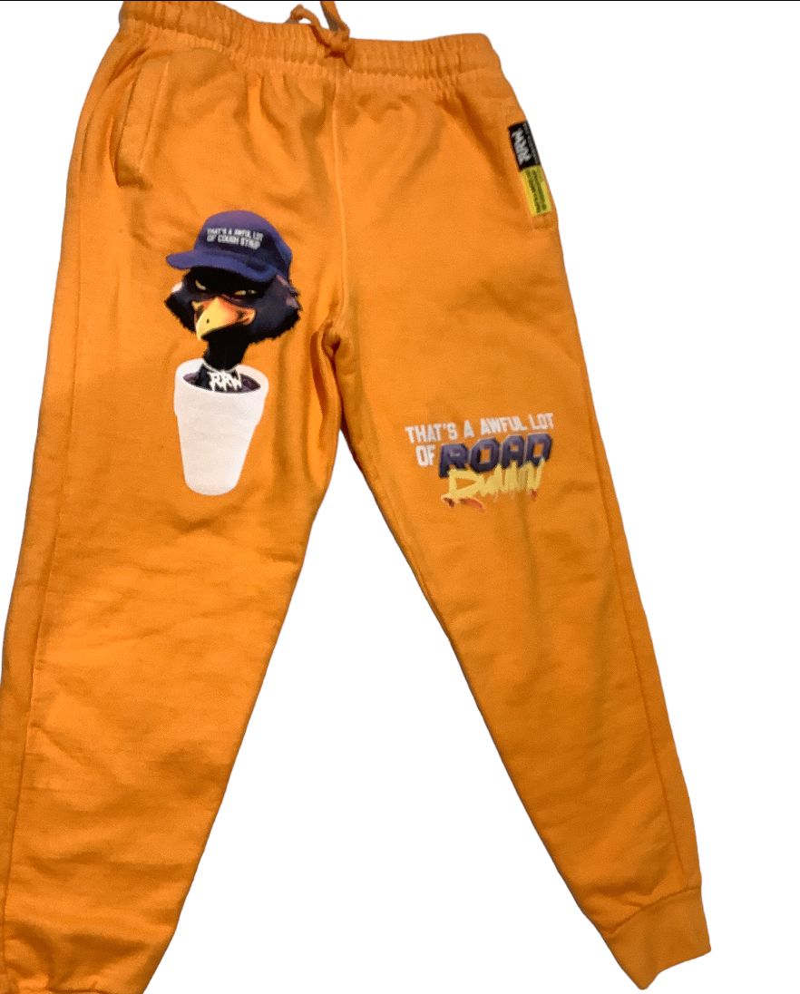 RR “Big Bird” Sweatpants, Color: Orange, Size: Large