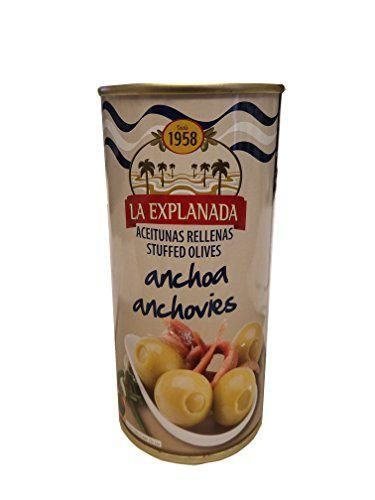 La Explanada Anchoa Olives Green Spanish Olives Stuffed with Anchovies