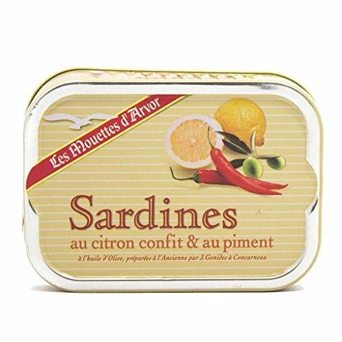 Mouettes D ' Arvor French Sardines in Preserved Lemon and Hot Chili Peppers