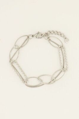 My Jewellery bracelet 3 layers Zilver