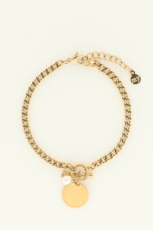 My Jewellery Bracelet chain coin Goud