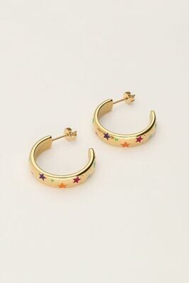 My Jewellery Earrings hoops stars Goud