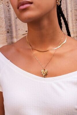 My Jewellery Necklace pearls &amp; heart Zilver