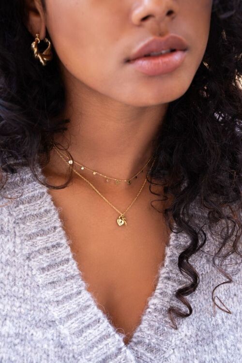 My Jewellery Ketting hartjes slot &amp; sleutel Zilver