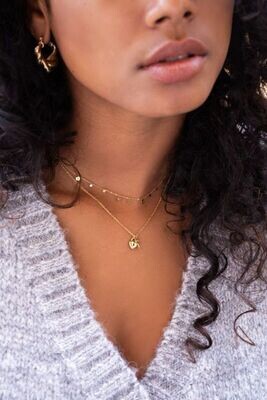 My Jewellery Ketting hartjes slot &amp; sleutel Goud