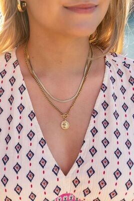 My Jewellery necklace 2 layers Goud