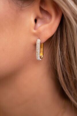 My Jewellery Rechthoekige oorhangers Zilver
