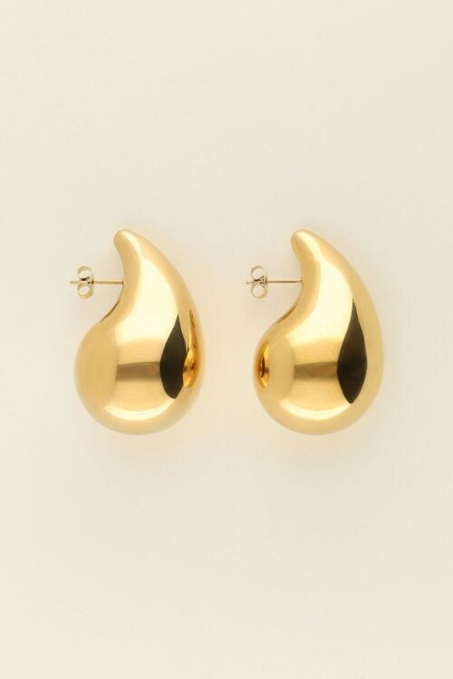My Jewellery Earring drop big Goud, Size: OS