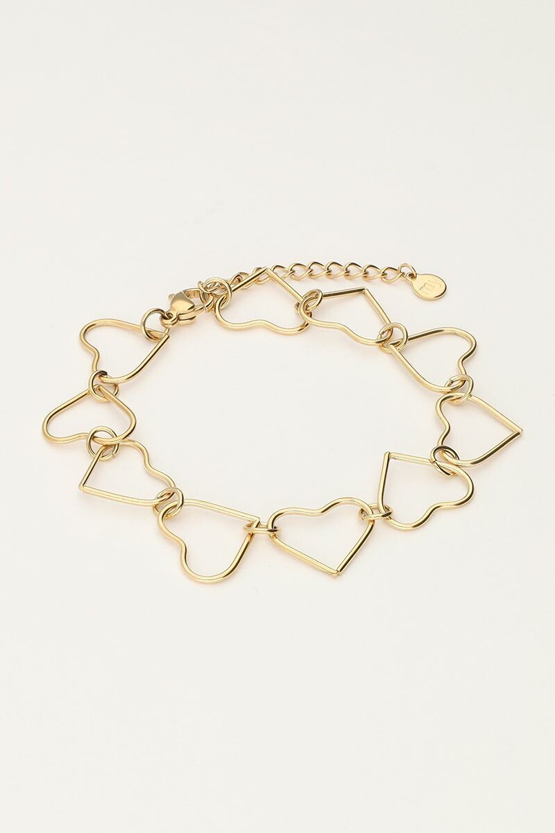 My Jewellery Bracelet heart chain Goud