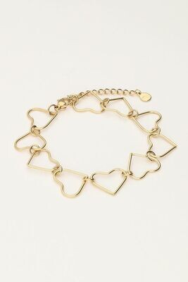 My Jewellery Bracelet heart chain Goud