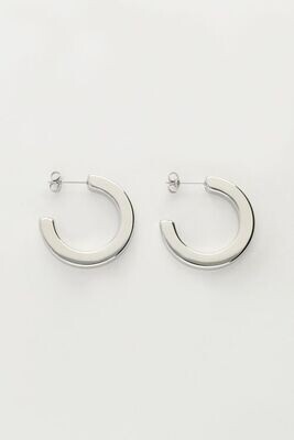 My Jewellery Earrings hoops thick Zilver