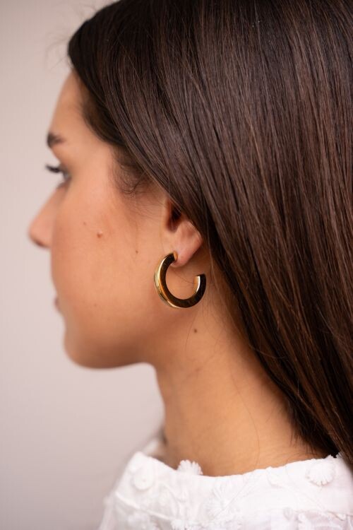 My Jewellery Earrings hoops thick Zilver