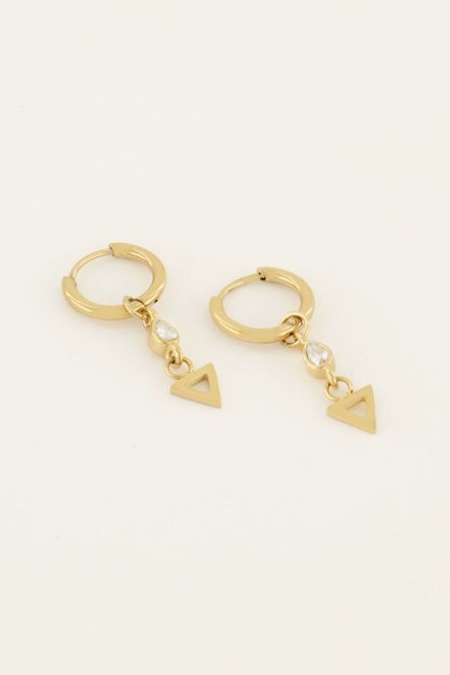 My Jewellery Earrings stones 6 Goud