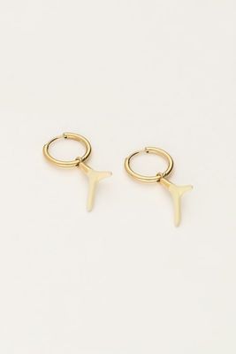 My Jewellery Earring hoop coral beige Gold