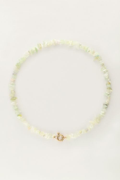 My Jewellery Necklace stones mint Gold MJ09700
