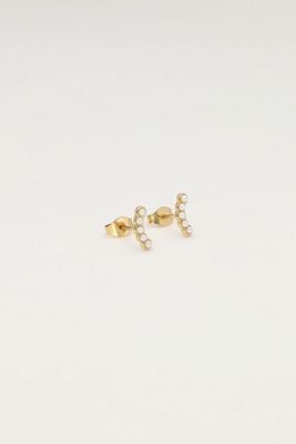 My Jewellery Studs bow pearl Gold