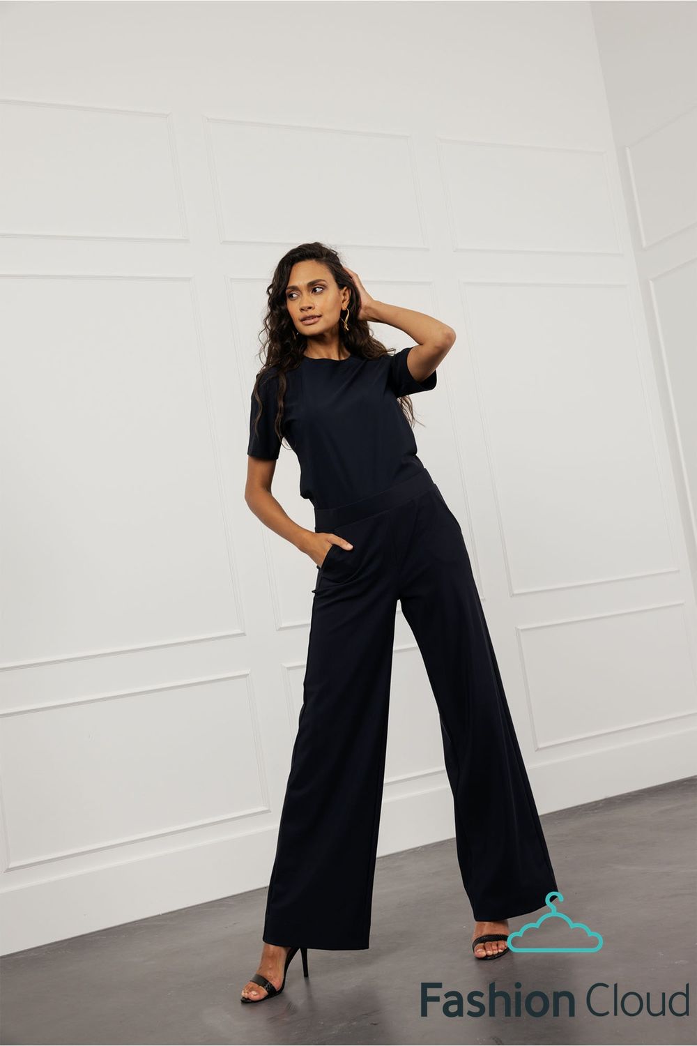 Studio Anneloes Lexie bonded trousers zwart